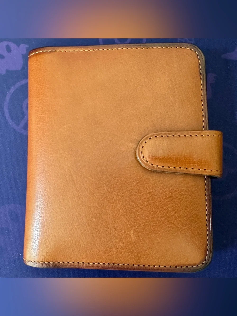 Coach Tan Leather Snap Wallet